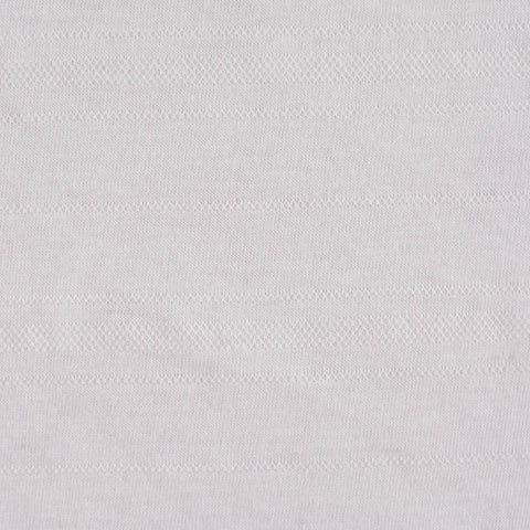 White Horizontal-Stripe Jacquard, Cotton