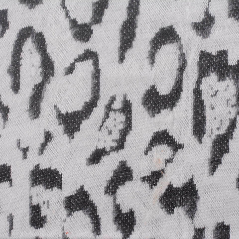 Black Leopard Jacquard, Acrylic-Poly