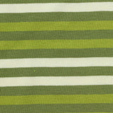 Green Horizontal-Stripe Jersey Knit, Viscose