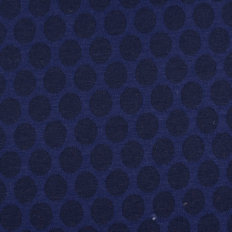 Dark Blue Dots Jacquard, Polyester