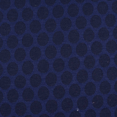 Dark Blue Dots Jacquard, Polyester