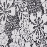 Black Floral Jacquard, Polyester