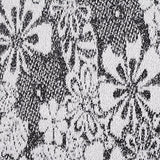 Black Floral Jacquard, Polyester — texture