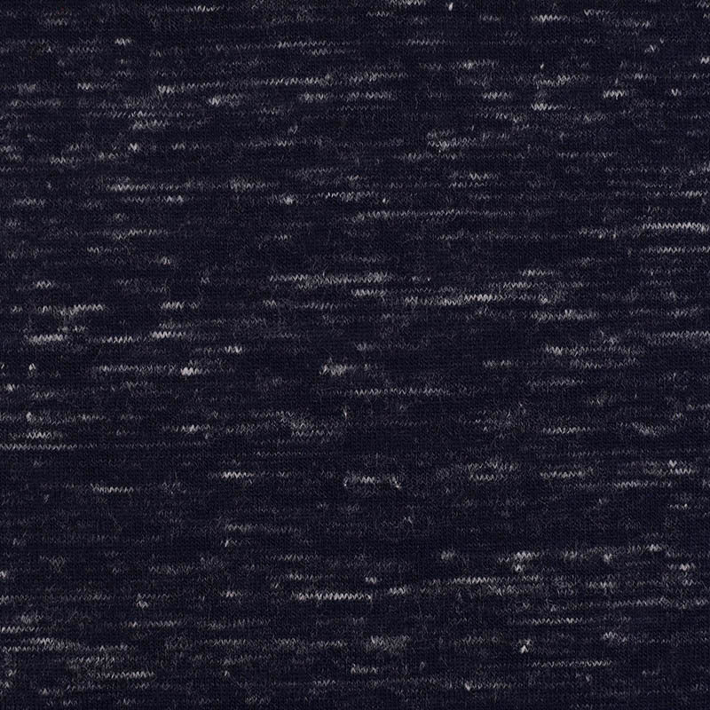 Dark Blue Marl Chunky Knit, Poly-Cotton, 132 gsm