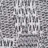 Black Abstract Chunky Knit, Polyester — texture