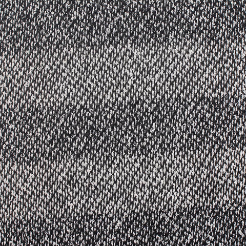 Black Marl Chunky Knit, Cotton-Poly, 305 gsm, ref EF-11816