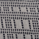 Black Houndstooth Chunky Knit, Polyester — texture