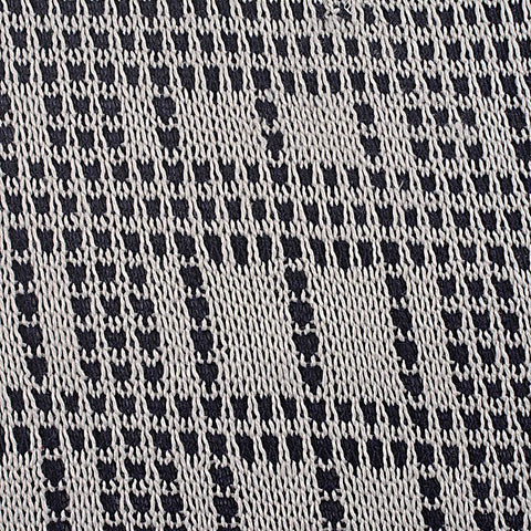 Black Houndstooth Chunky Knit, Polyester, 370 gsm