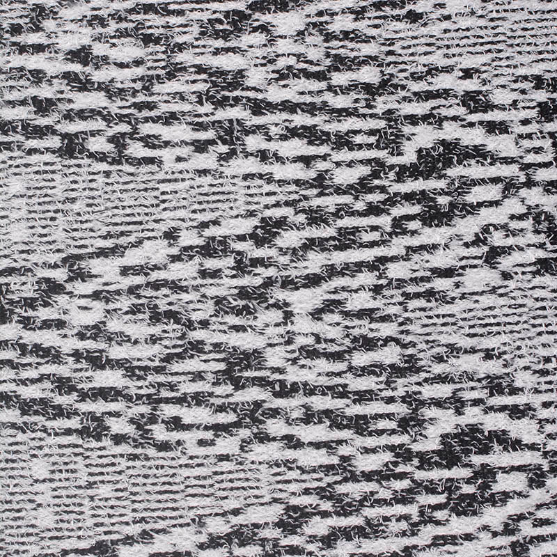 Black Abstract Jacquard, Polyester, 303 gsm