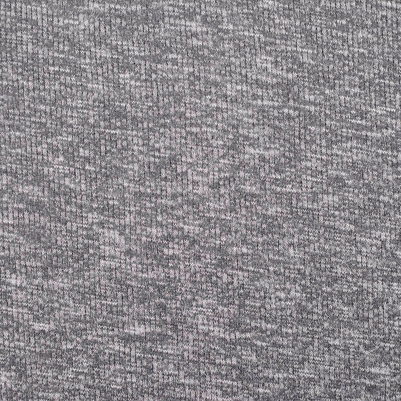 Heather Grey Marl Rib Knit, Viscose-Poly, 345 gsm