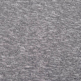 Heather Grey Marl Rib Knit, Viscose-Poly