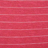 White Horizontal-Stripe Knit, Cotton-Poly