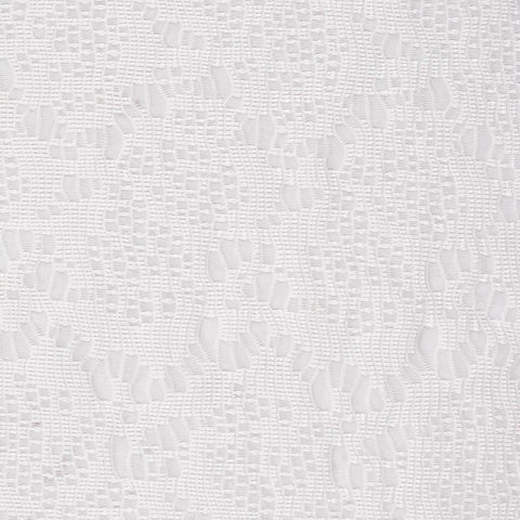 White Fine-Grid Jacquard, Polyester