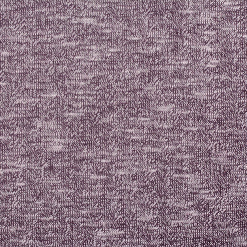 Purple Heathered-Marl Chunky Knit, Viscose-Poly, 160 gsm