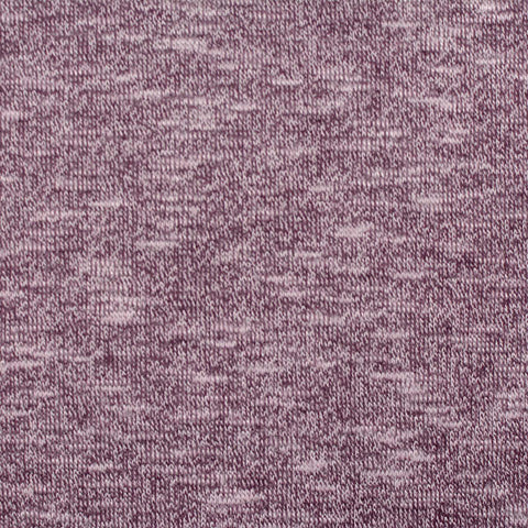 Purple Heathered-Marl Chunky Knit, Viscose-Poly, 160 gsm