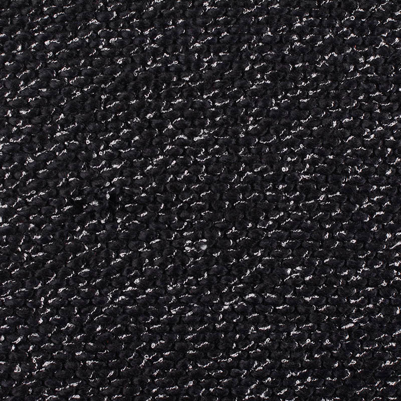 Black Marl Chunky Knit, Polyester, 485 gsm, ref EF-11864