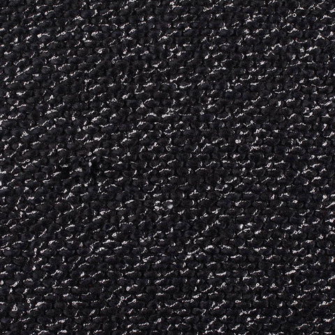 Black Marl Chunky Knit, Polyester, 485 gsm, ref EF-11864