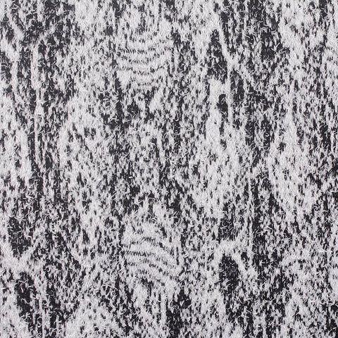Animal Print Polyester Stretch Chunky Knit Fabric, 303 gsm — Grey