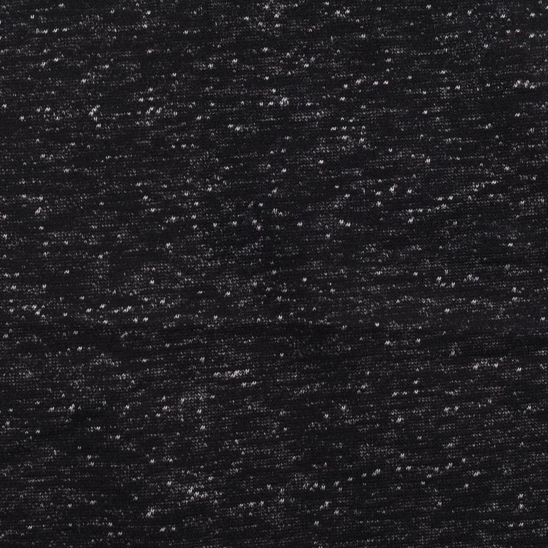 Black Marl French Terry, Poly-Cotton, 284 gsm, ref EF-11867