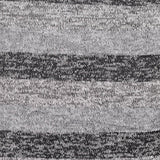 Marled Grey Horizontal-Stripe Chunky Knit, Poly-Viscose — texture