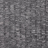 Black Marl Rib Knit, Viscose-Poly