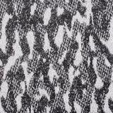Black Animal Print Jacquard, Polyester