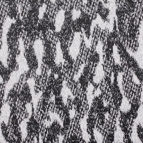 Black Animal Print Jacquard, Polyester, 280 gsm