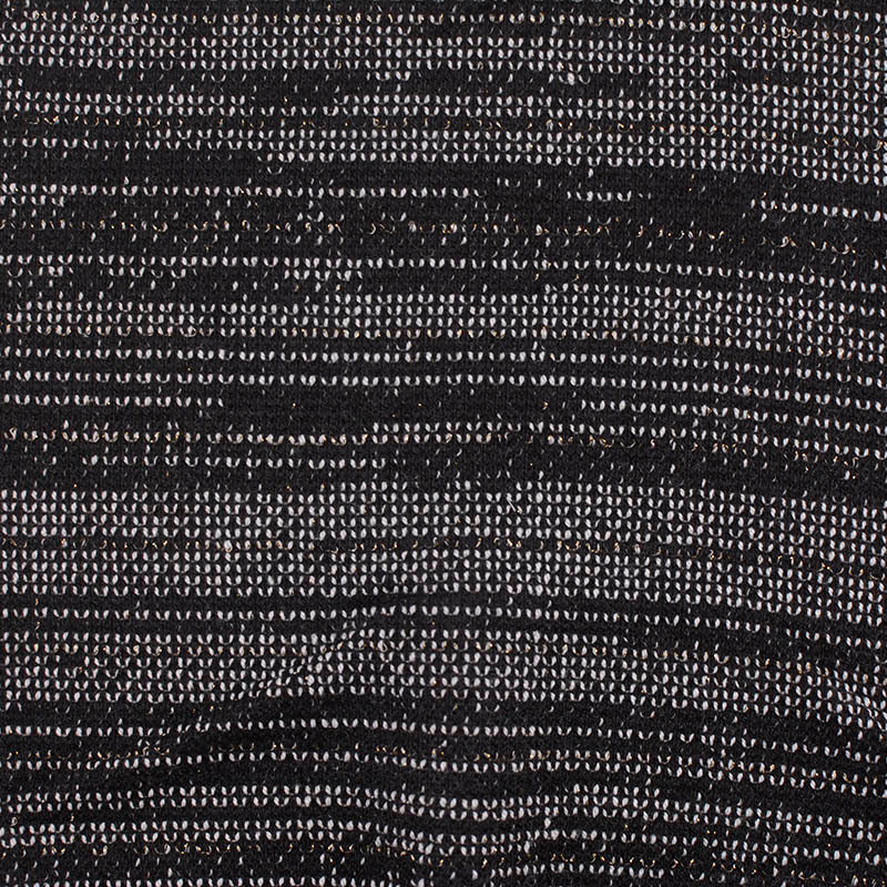 Black Stripes Chunky Knit, Polyester, 244 gsm