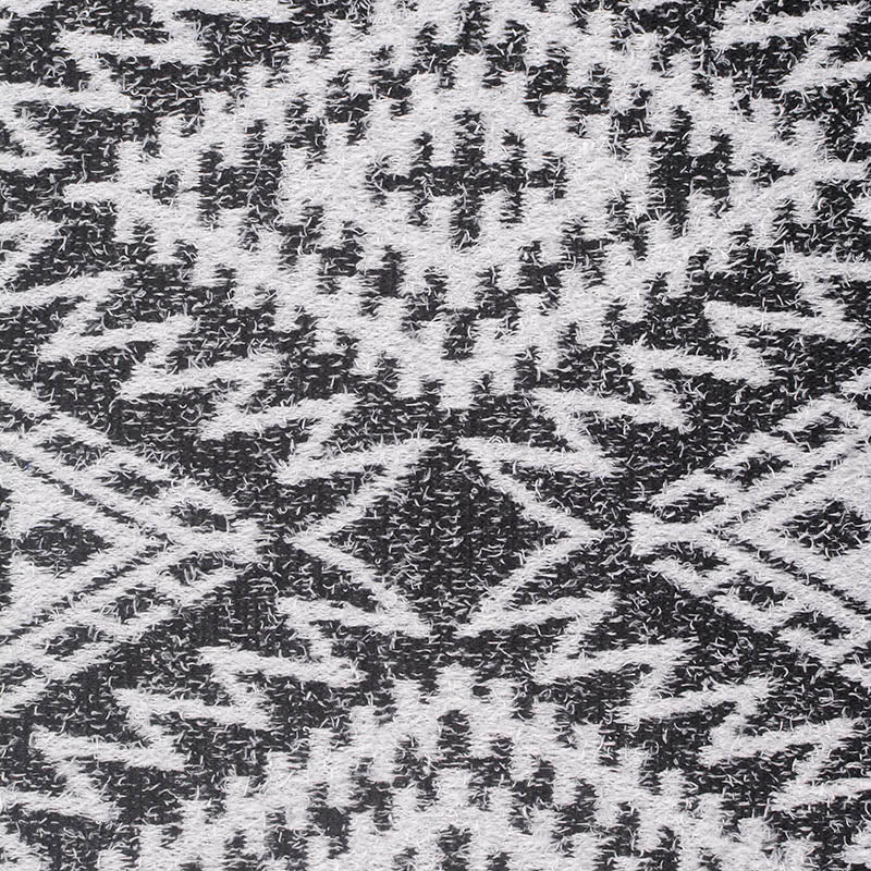 Black Houndstooth Jacquard, Polyester, 285 gsm