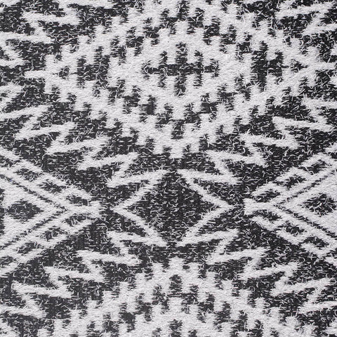 Black Houndstooth Jacquard, Polyester, 285 gsm