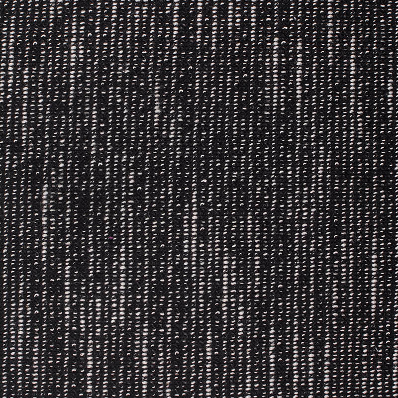 Black Heathered-Marl Chunky Knit, Poly-Cotton, 233 gsm