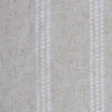 Light Beige Stripes Chunky Knit, Poly-Linen