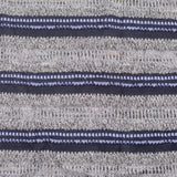 Dark Grey Horizontal-Stripe Chunky Knit, Poly-Viscose