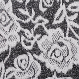 Black Floral Jacquard, Polyester