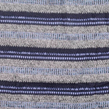Dark Blue Horizontal-Stripe Chunky Knit, Poly-Viscose