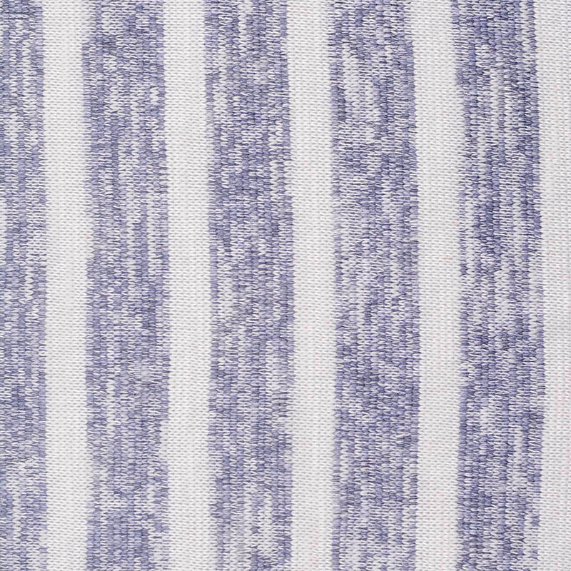 White Vertical-Stripe Knit, Poly-Cotton