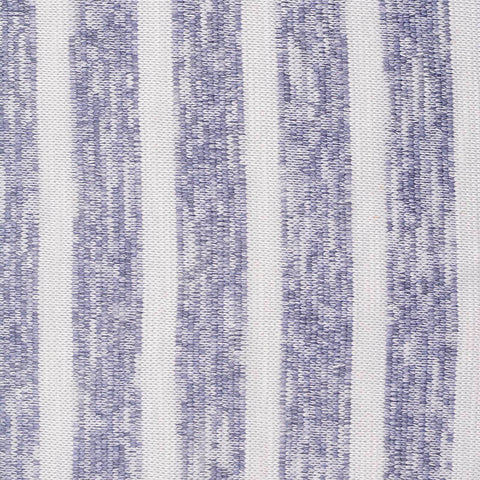 White Vertical-Stripe Knit, Poly-Cotton
