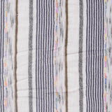White Vertical-Stripe Knit, Polyester