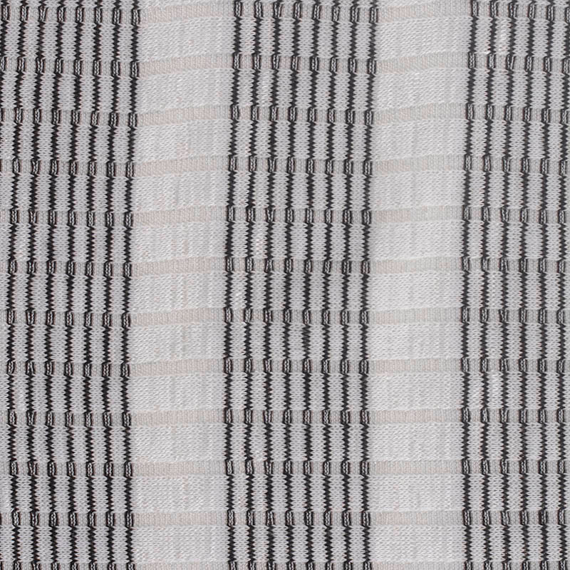 Black Grid Rib Knit, Poly-Viscose
