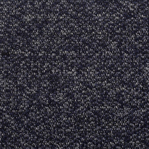 Dark Blue Marl Interlock Knit, Polyester, 395 gsm