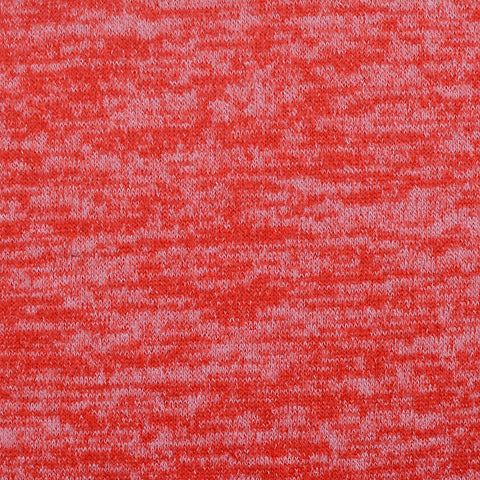 Red Marl Chunky Knit, Poly-Viscose, 185 gsm