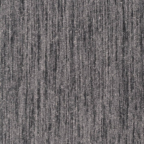 Grey Marl Rib Knit, Poly-Cotton, 233 gsm