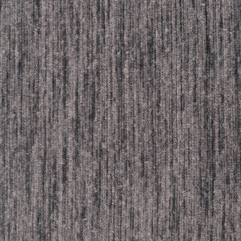 Grey Marl Rib Knit, Poly-Cotton, 233 gsm