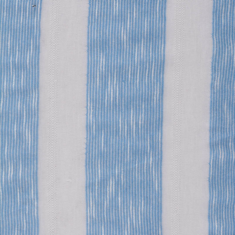Blue Vertical-Stripe Jacquard, Poly-Viscose, 106 gsm