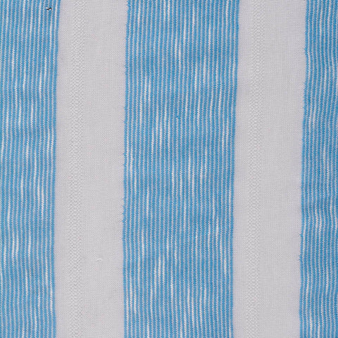 Blue Vertical-Stripe Jacquard, Poly-Viscose, 106 gsm