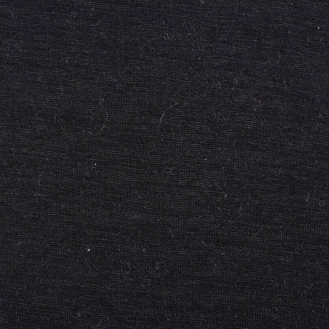 Polyester Viscose Interlock Knit Fabric, 190 gsm — Black