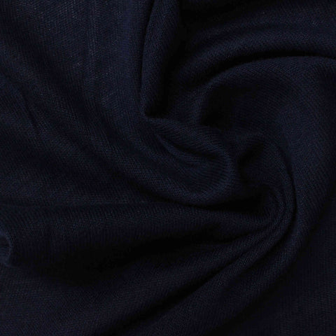 Polyester Viscose Jersey Knit Fabric, 122 gsm — Navy, ref EF-11964