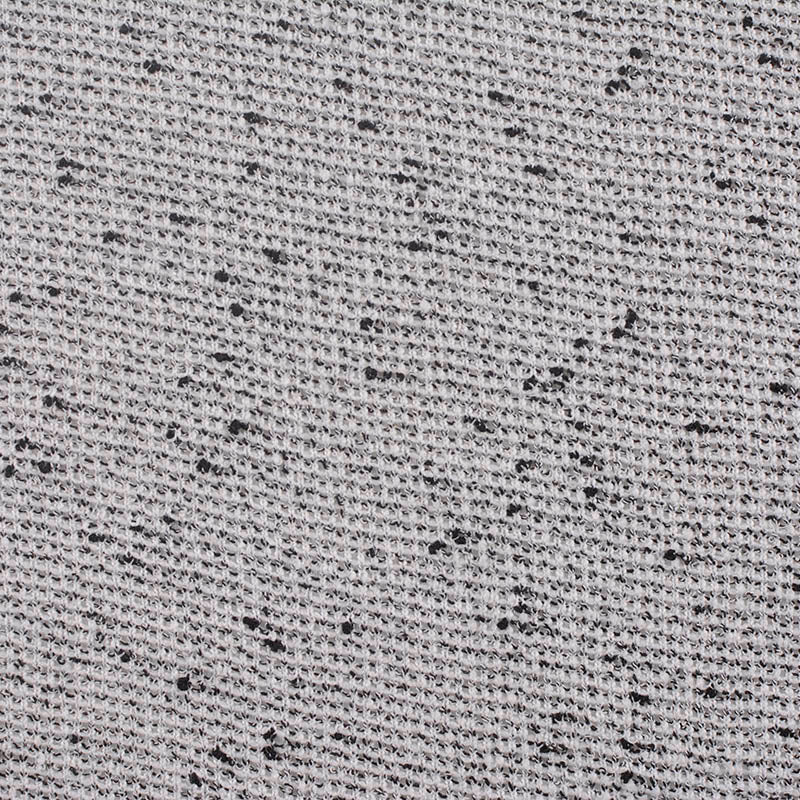 Light Grey Marl Interlock Knit, Polyester, 220 gsm