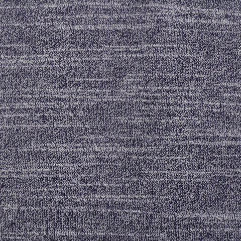 Dark Blue Marl Chunky Knit, Poly-Cotton, 222 gsm