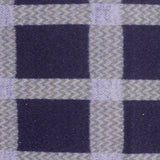 Dark Blue Check Interlock Knit, Polyester